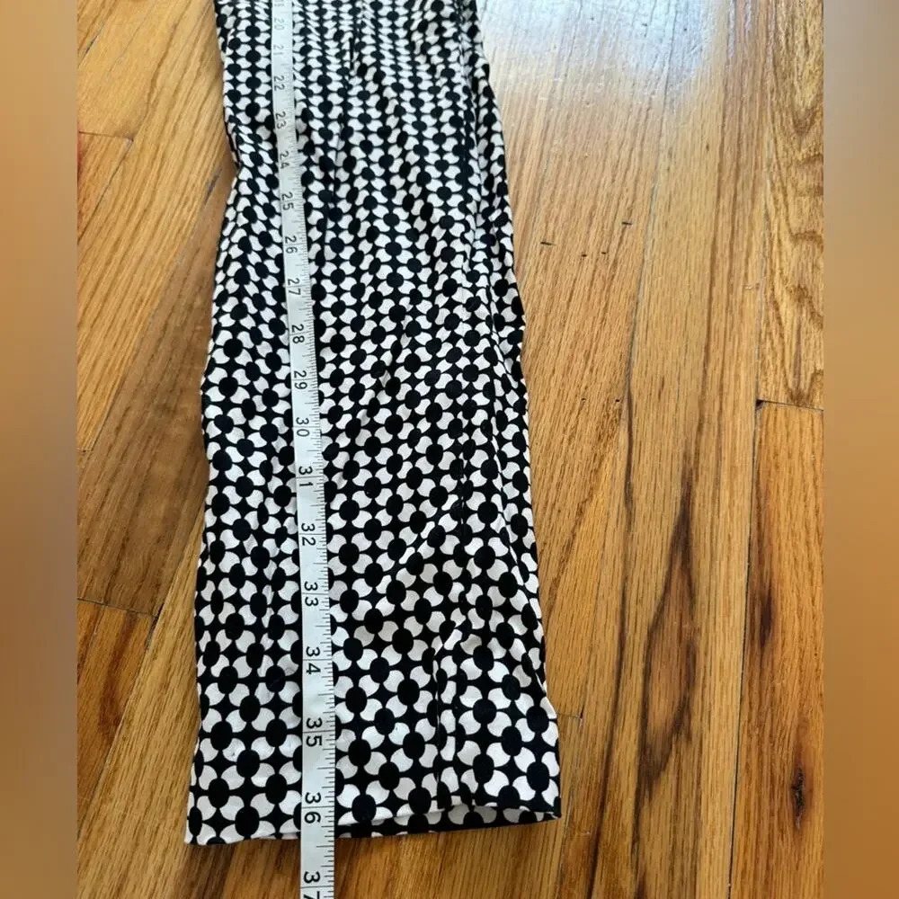 H&M Geometric Pattern Women Pants Sz 4- black and white - Picture 7 of 10